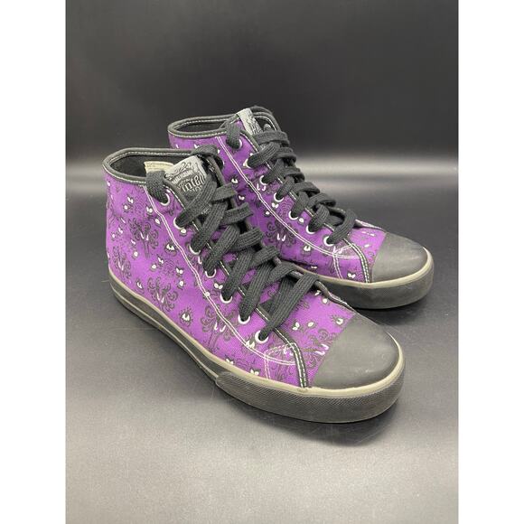 Disneyland Haunted Mansion 40th Anniversary High Top Canvas Sneakers Size W 9 - Picture 1 of 13
